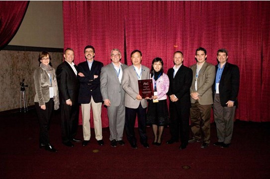 中荣喜获宝洁全球供应商卓越奖